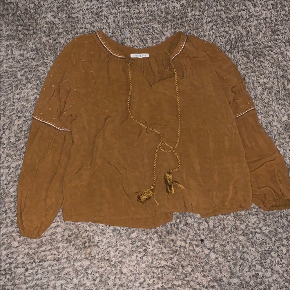 Mustard Loose Fitting Blouse